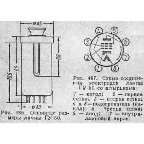 Лампа гу 50 схема